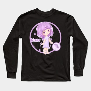 Chibi Zodiac Virgo Long Sleeve T-Shirt